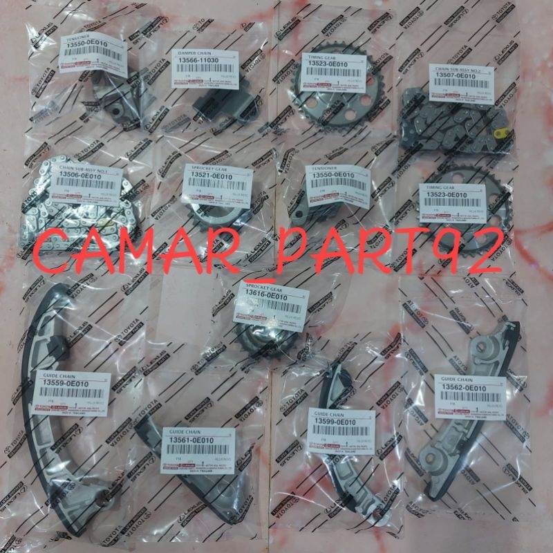 Jual RANTAI SET ASSY CHAIN TIMING SET KOMPLIT TOYOTA HILUX REVO/INOVA ...