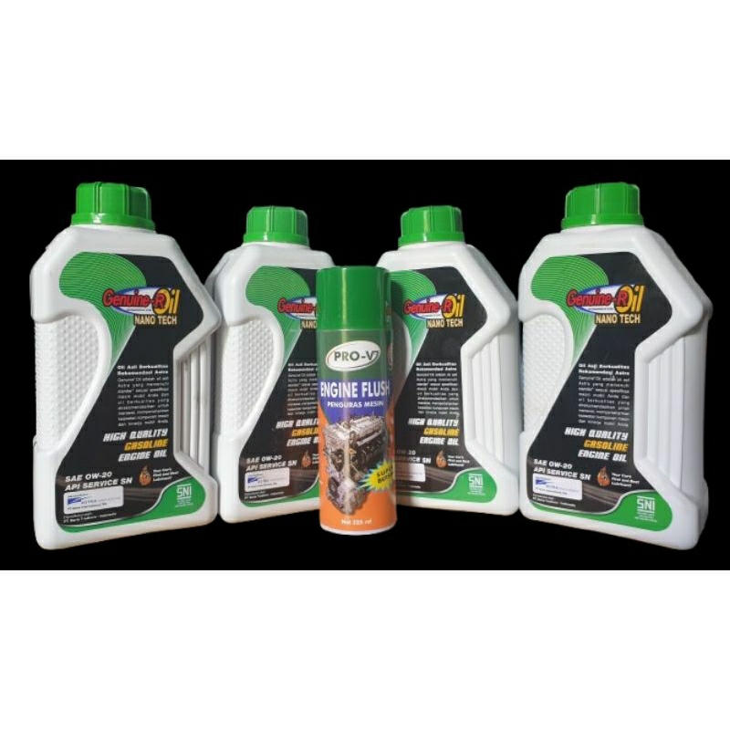 Jual PAKET Genuine Oli Mesin Daihatsu Astra Genuine R Oil NANO TECH SAE ...