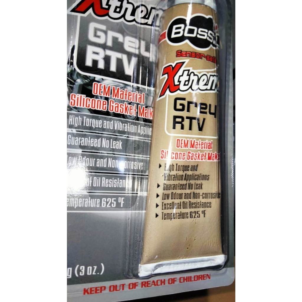 Jual LEM BOSSIL EXTREME GREY RTV OEM Material Silicone Gasket Maker ...
