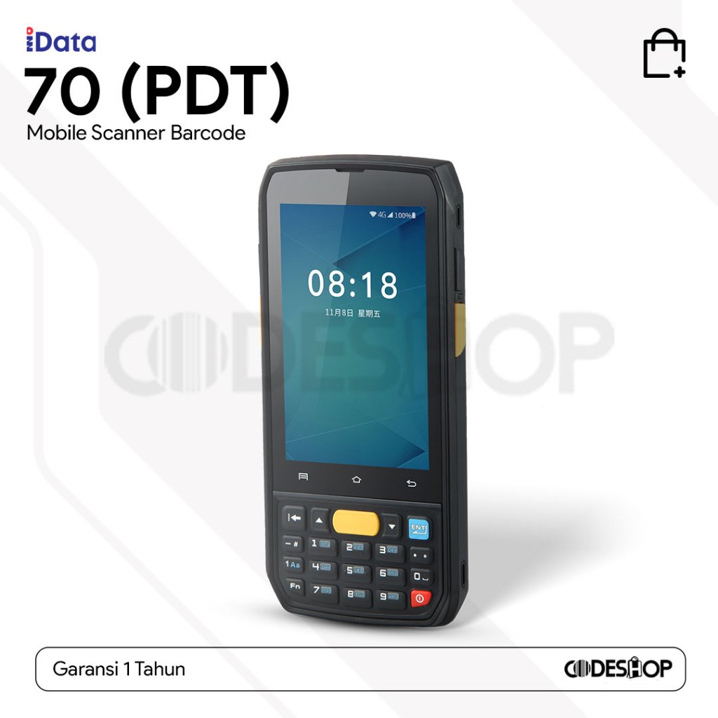 Jual MOBILE BARCODE SCANNER IDATA 70 PDT Android 1D 2D Wifi 4G NFC ...