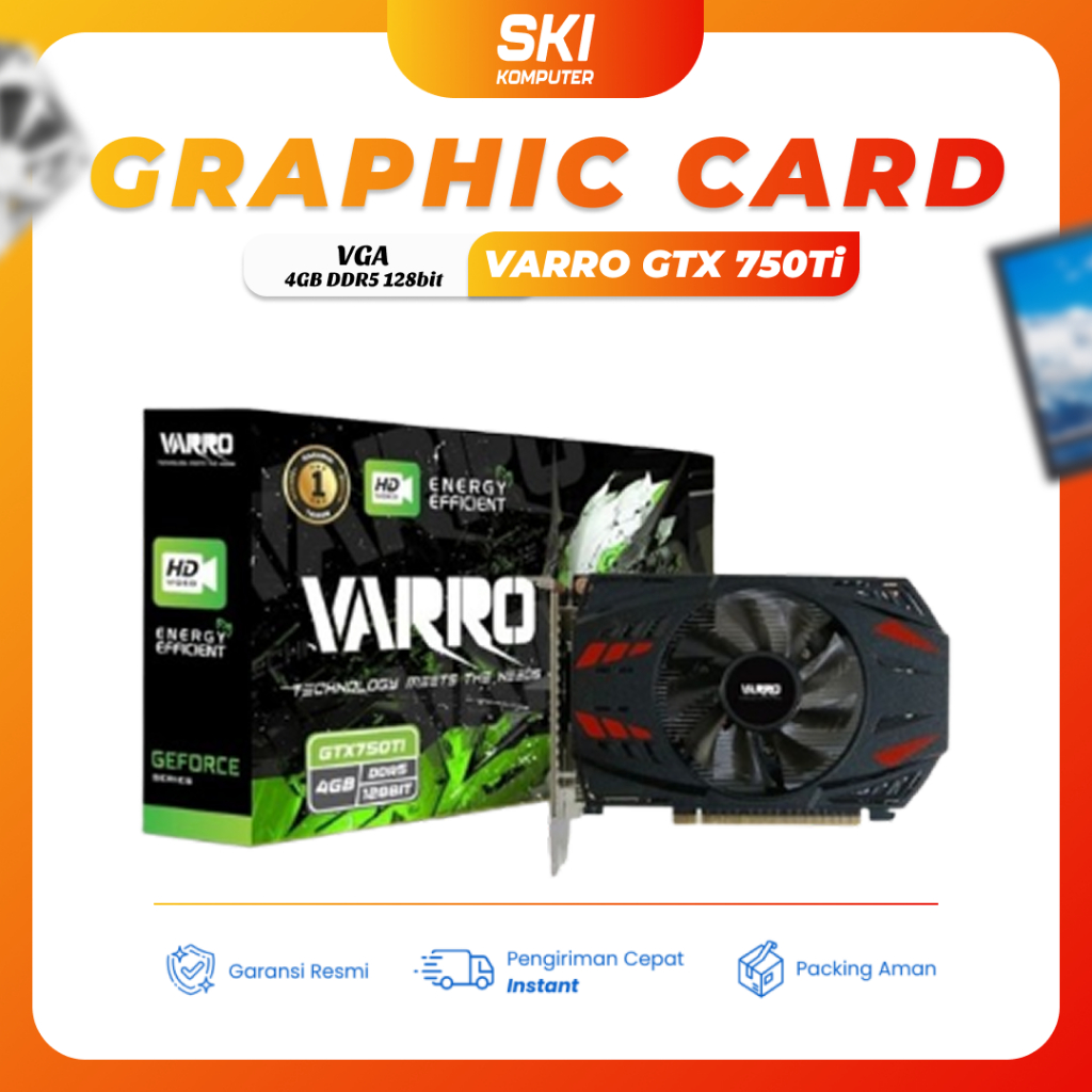 Jual Vga Card Varro GtX750Ti 4gb Ddr5 Graphic Card Nvidia GtX 750 Ti ...