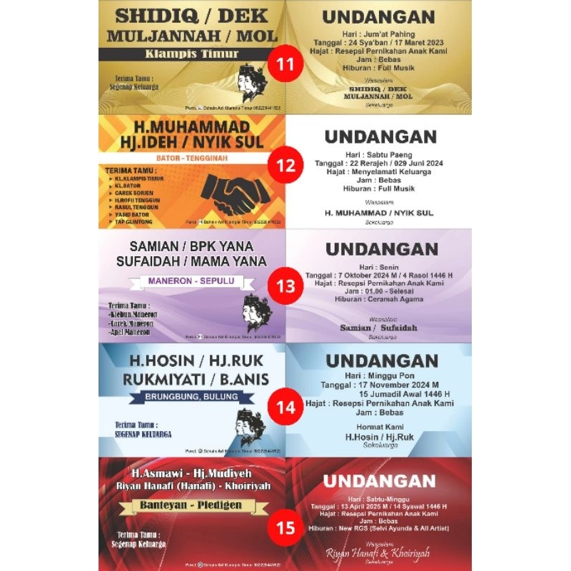 Jual UNDANGAN AESTHETIC ULEM-ULEM / UNDANGAN KARTU ESTETIK / UNDANGAN ...