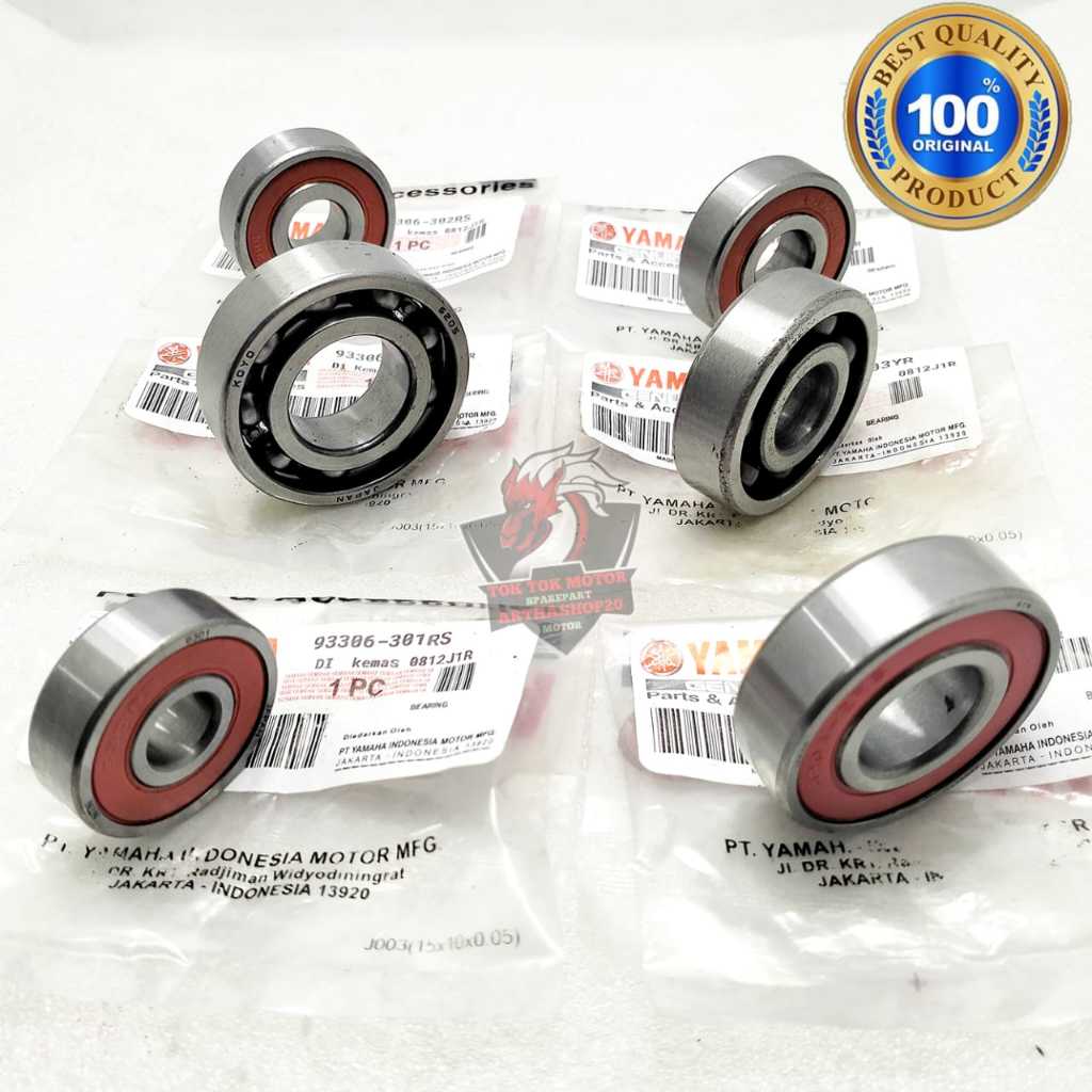 Jual Paket Bearing Rasio Set 2DP Yamaha Motor Aerox 155 Old , N-max 155 ...