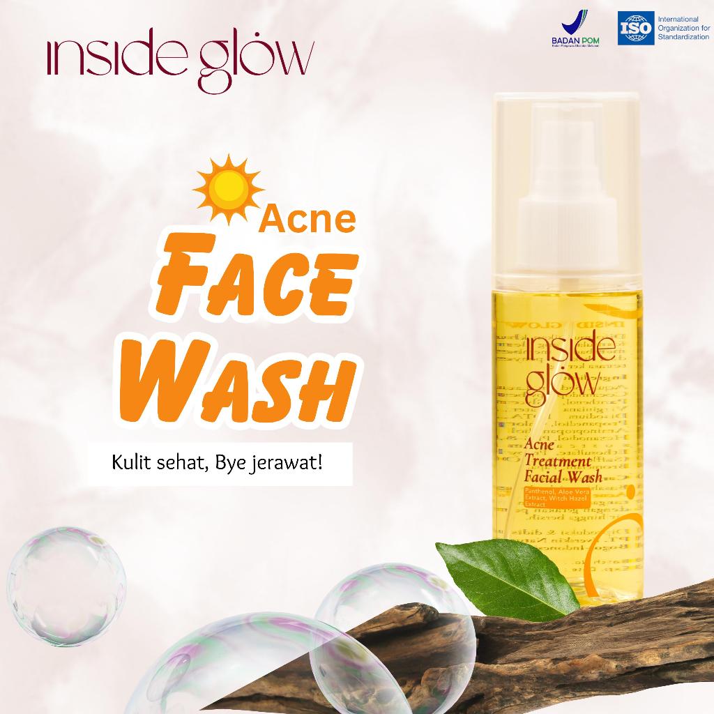 Jual Inside Glow - Acne Treatment Facial Wash 100 ML | Shopee Indonesia