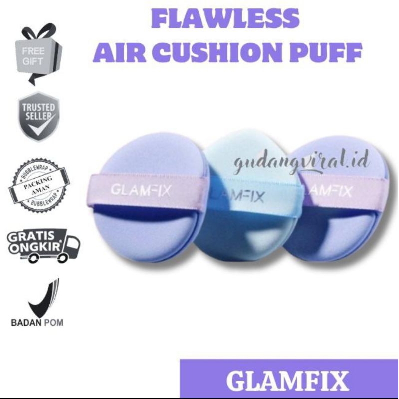 Jual -GV- GLAMFIX FLAWLESS AIRCUSHION PUFF 2Pcs | Shopee Indonesia