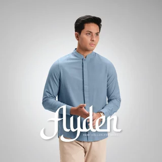 CUTOFF Ayden Rami Collarless Shirt Kemeja Koko Pria Lengan Panjang