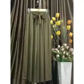 Celana Kulot Rayon Panjang Polos Lembut
