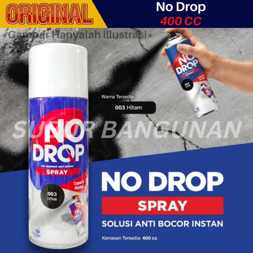 Jual No Drop Cat Semprot Spray Anti Bocor Semprotan Tahan Air ...