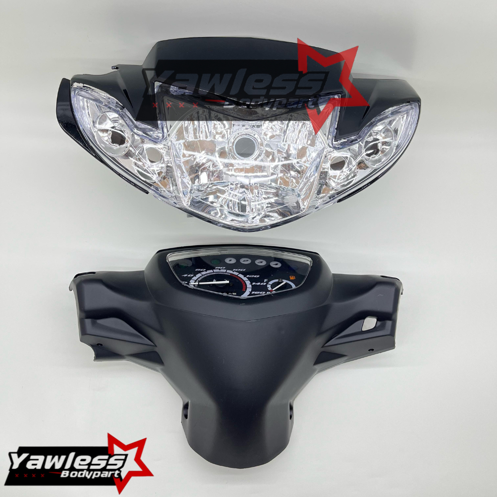 Jual Batok Vega R new warna hitam + Lampu depan vega R new / batok ...