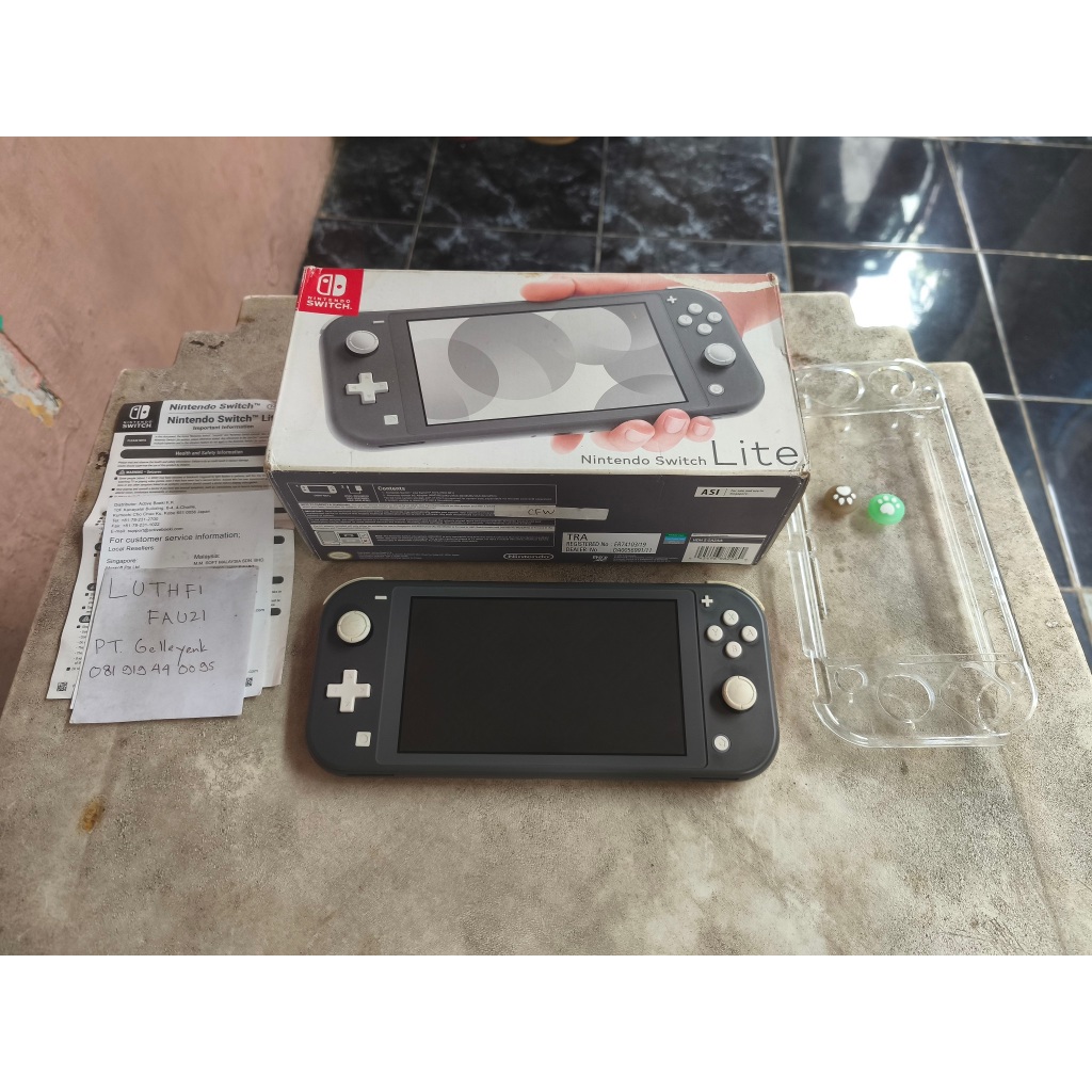 Jual Nintendo Switch Lite CFW Atmos 256GB Grey 00 | Shopee Indonesia