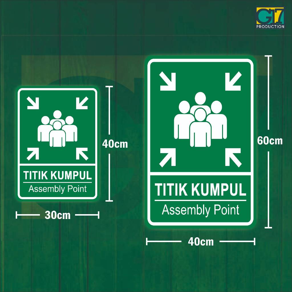 Jual Rambu Titik Kumpul Assembly Point | Shopee Indonesia