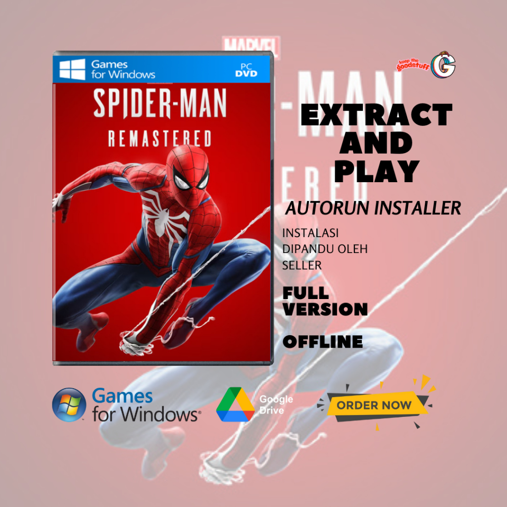 Jual Marvels Spiderman Remastered Game PC Offline Shopee Indonesia