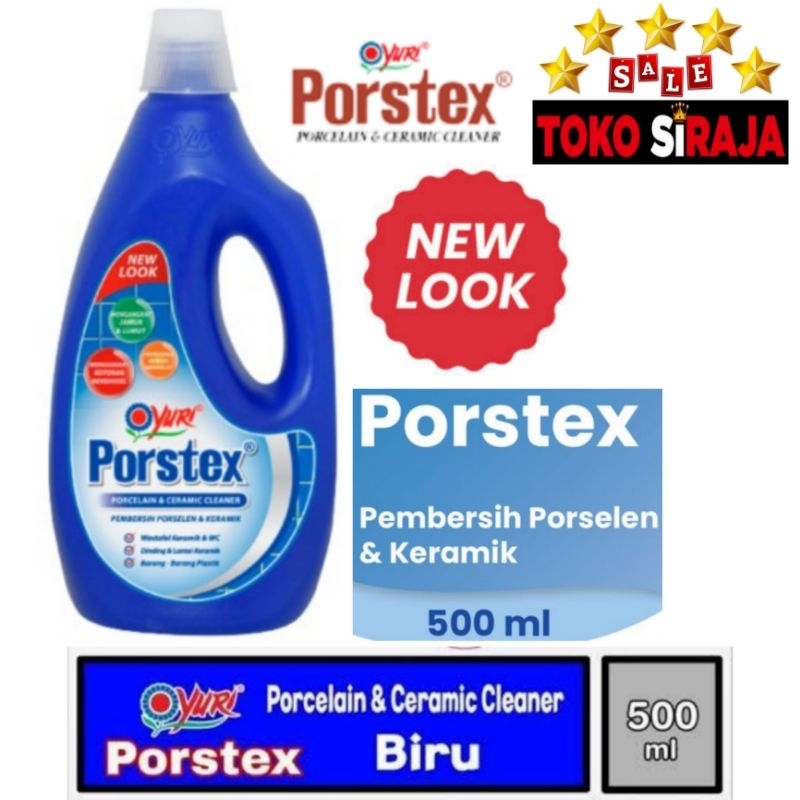 Jual YURI PORSTEX BOTOL 500 ML PEMBERSIH PORSELEN & KERAMIK / PORSTEX ...