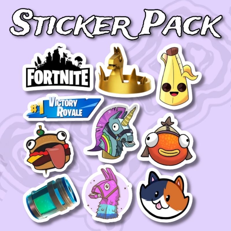 Jual Sticker Fortnite Pack isi 10 pcs vinyl waterproof | Shopee Indonesia