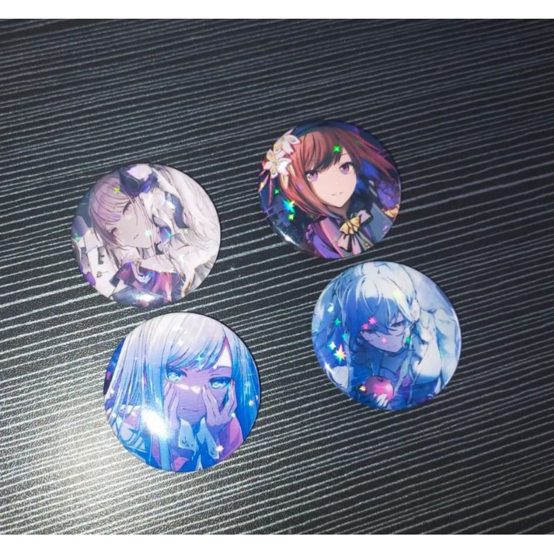 Jual N25 || Project sekai badge/pin hologram star | Shopee Indonesia