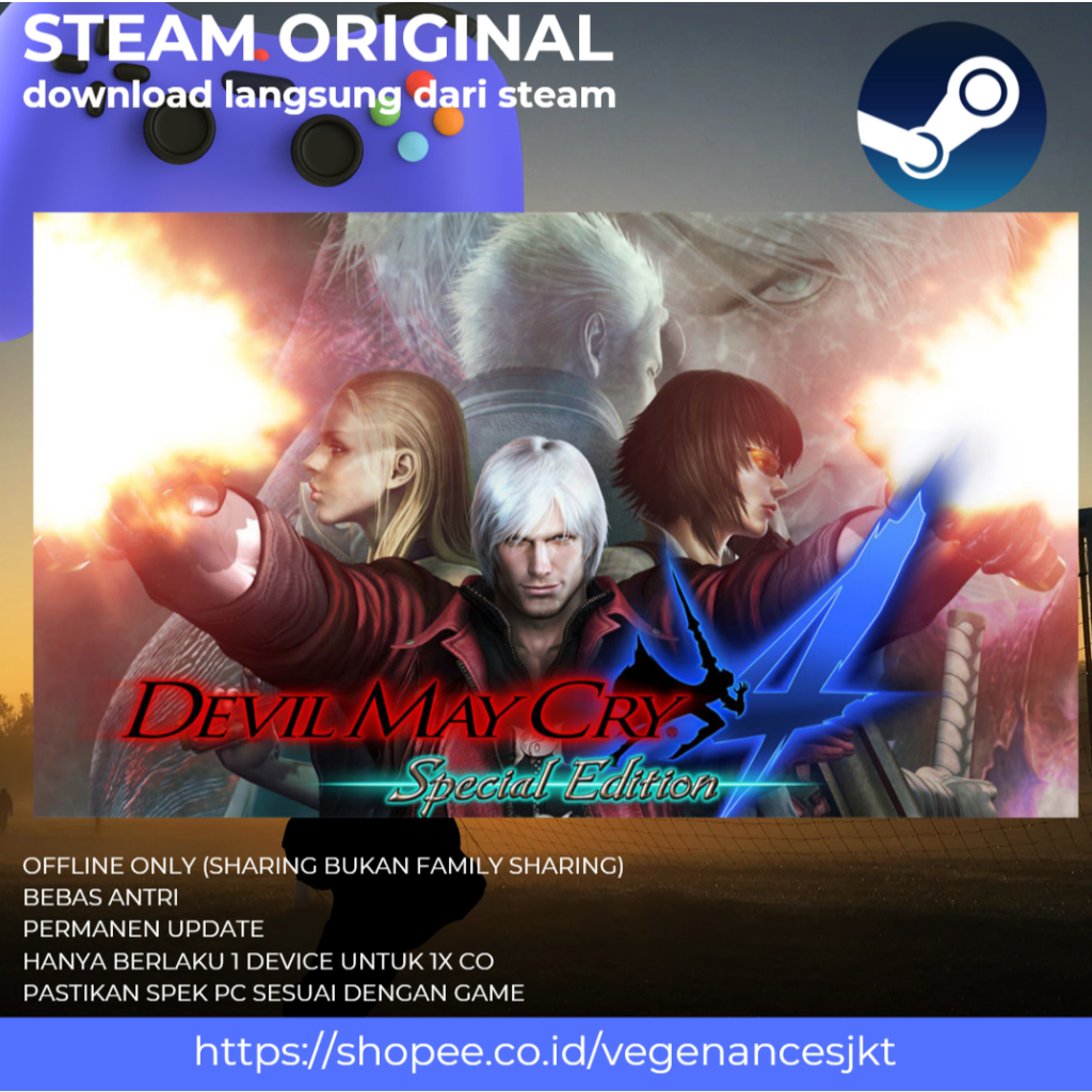 Jual Devil May Cry 4 Special Edition PC Game Sharing Original + Latest ...