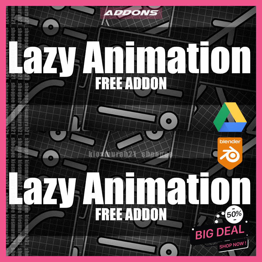 Jual Lazy Animation 3D Blender addons Plugin Terbaru Blender 3D ...