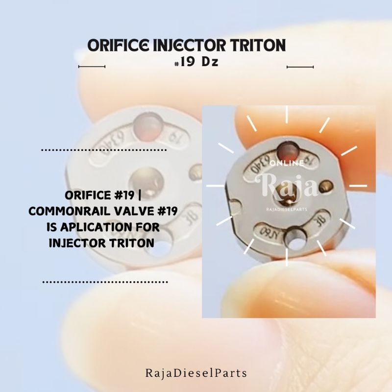 Jual Common Rail Valve Injector #19 ORIFICE Plate #19 Valve Injector ...