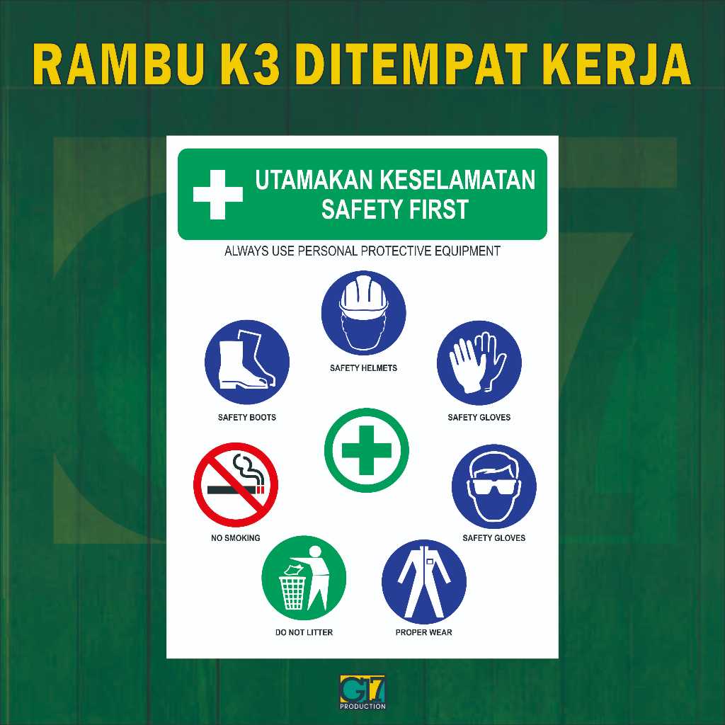Jual Sign Rambu K3 Ditempat Kerja | Shopee Indonesia