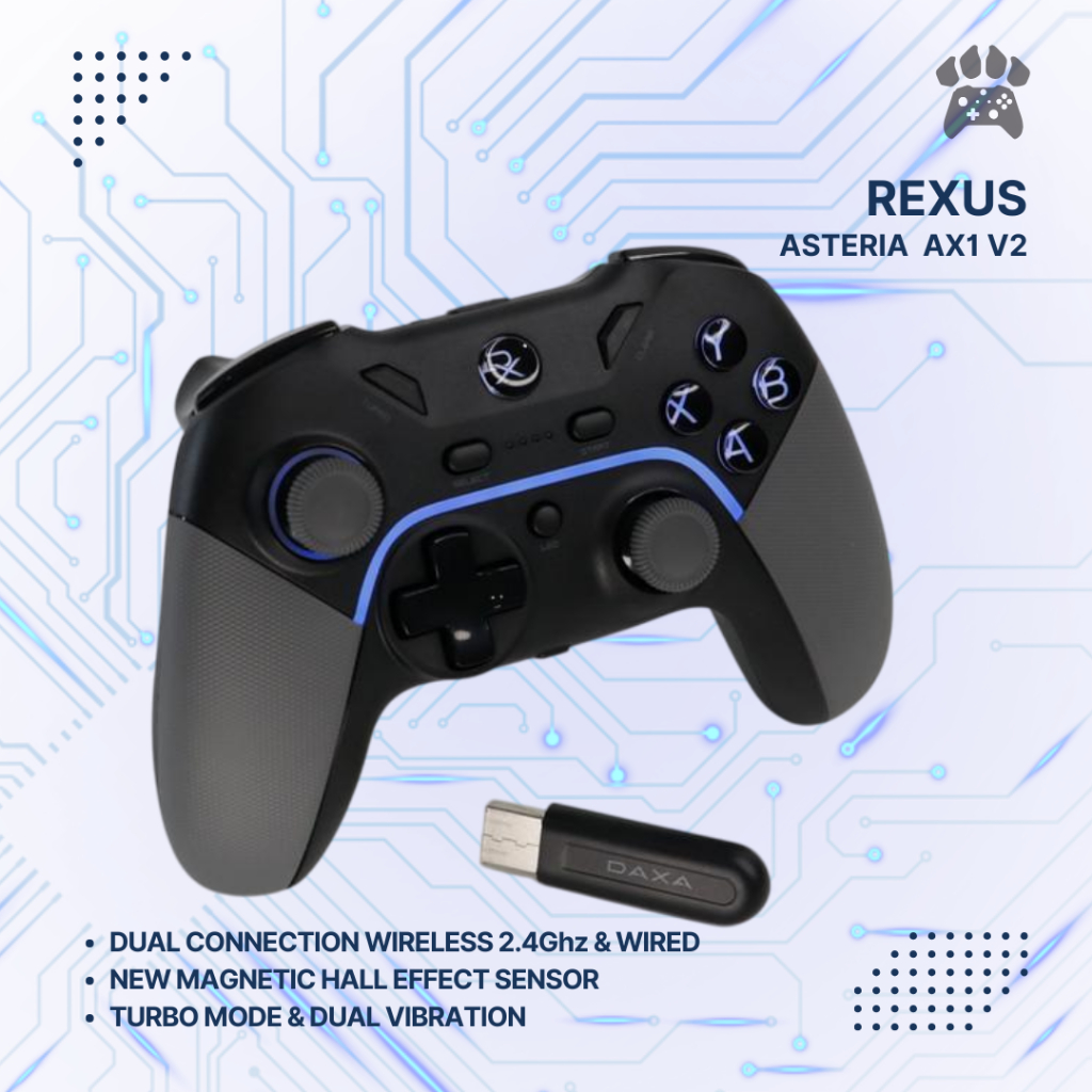 Jual Rexus Daxa Asteria AX1 Wireless Gamepad | Shopee Indonesia