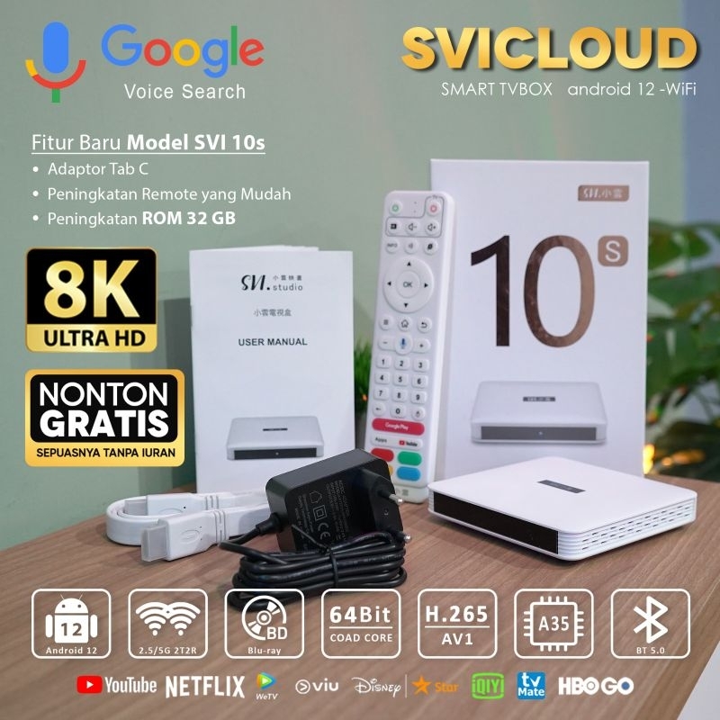 Jual SVICLOUD ANDROID SMART TV BOX 10S GARANSI RESMI | Shopee Indonesia