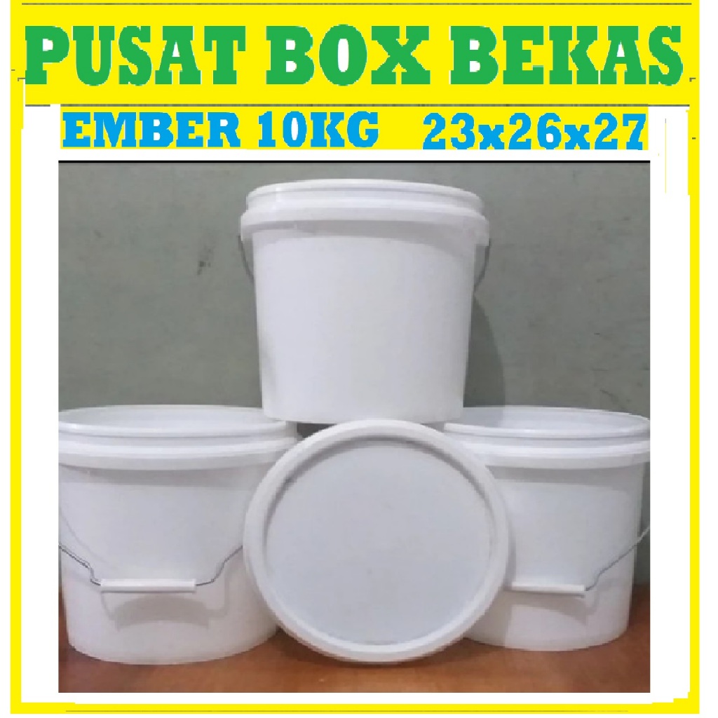 Jual WARNA RANDOM Ember Plastik Putih Polos/Ember cat 10kg | Shopee ...