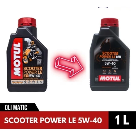 Motul Scooter Power 5W-40 1L Synthetic Oil