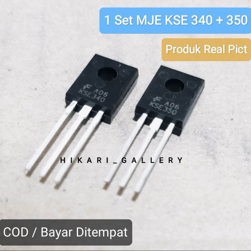 Reland Sun - Lot De 10 Transistors Amplificateur (5 MJE340 + 5 MJE350) - Boîtier TO-126 - KSE340 / KSE350