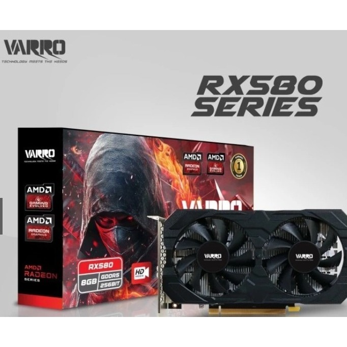 Jual VGA VARRO AMD RX 580 8GB GDDR5 256BIT | Shopee Indonesia