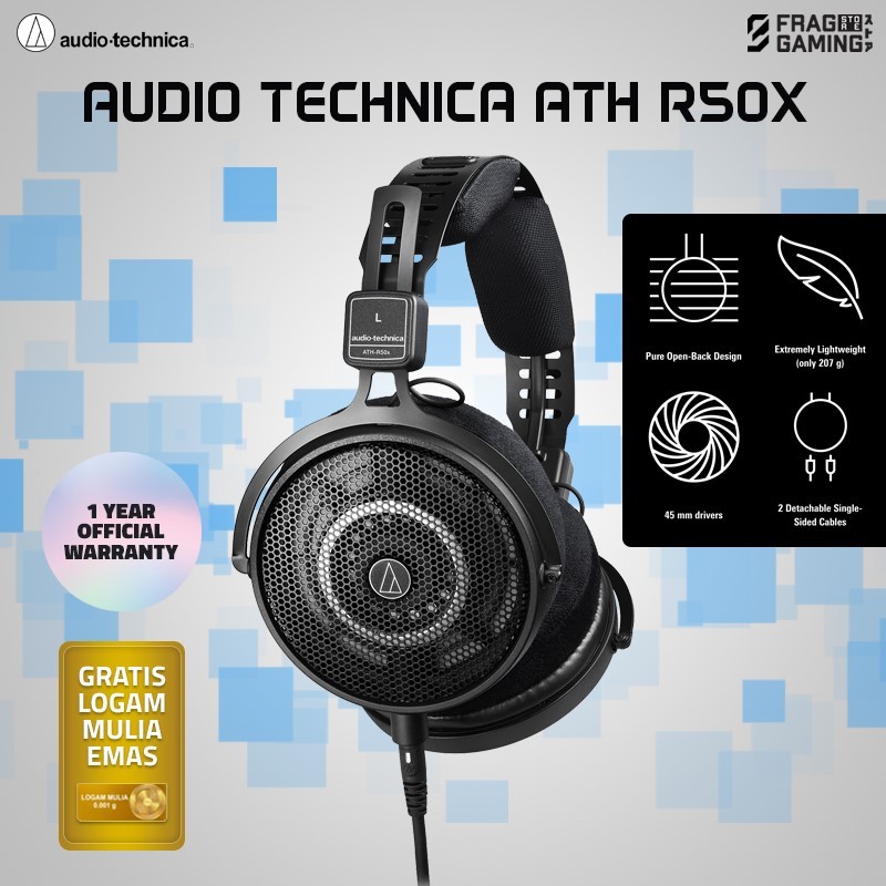 Jual Audio Technica ATH R50x / ATH-R50x / ATH R50 x / ATH R 50 x ...