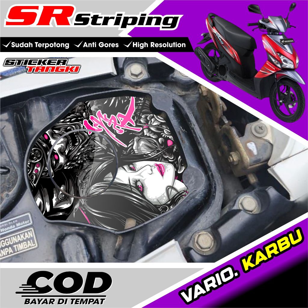 Jual STICKER TANGKI VARIO KARBU 110 LAMA ANTI LUNTUR STIKER TANGKI ...