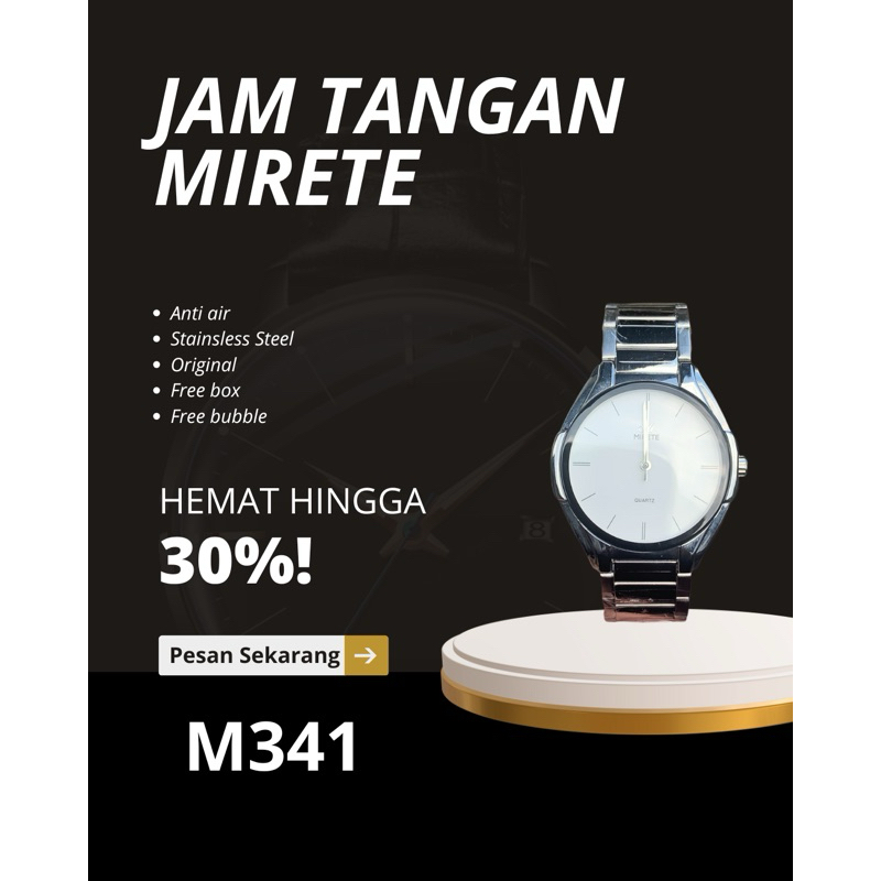 Jual MIRETE M341 Jam Tangan Original Anti Air | Shopee Indonesia