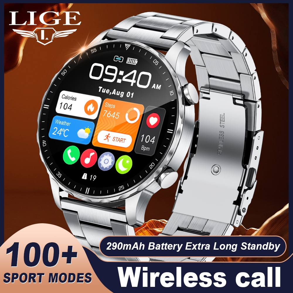 Jual LIGE Jam Tangan Pintar Panggilan Bluetooth 1,53