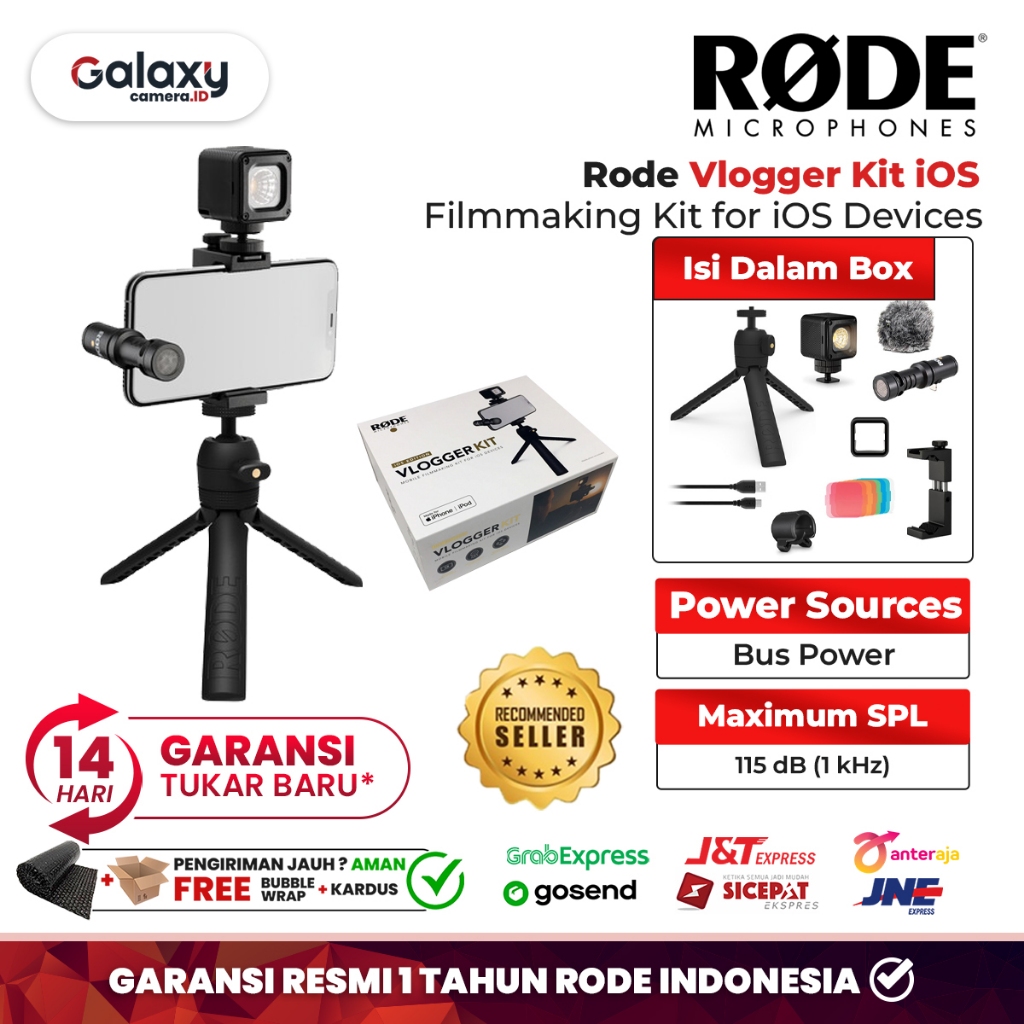 Jual Rode Vlogger Kit iOS Edition Filmmaking Kit for iOS Devices Resmi ...
