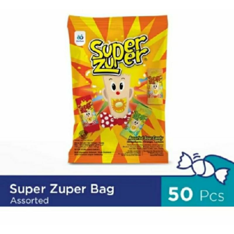 Jual PERMEN SUPER ZUPER 125GR (1PACK ISI 50 PCS) | Shopee Indonesia