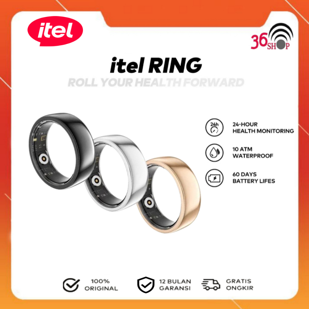 Jual Itel Ring Smart 24h Real Time Monitoring Hearth Rate Blood Oxygen ...