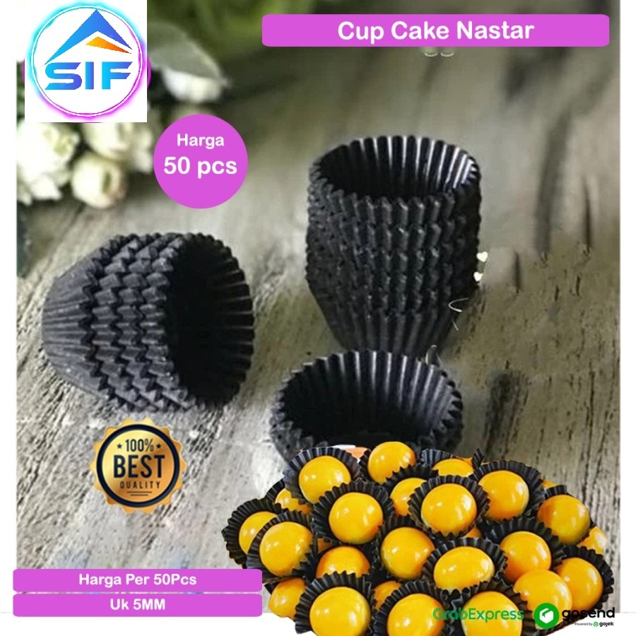 Jual Kertas Nastar Mini Bulat Hitam Cup Paper Kue Kecil Kertas Baking ...