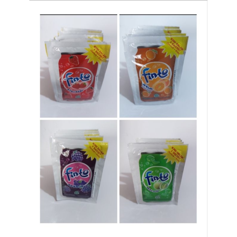 Jual Finto minuman serbuk ANEKA RASA 1 renceng isi 10 Sachet | Shopee ...