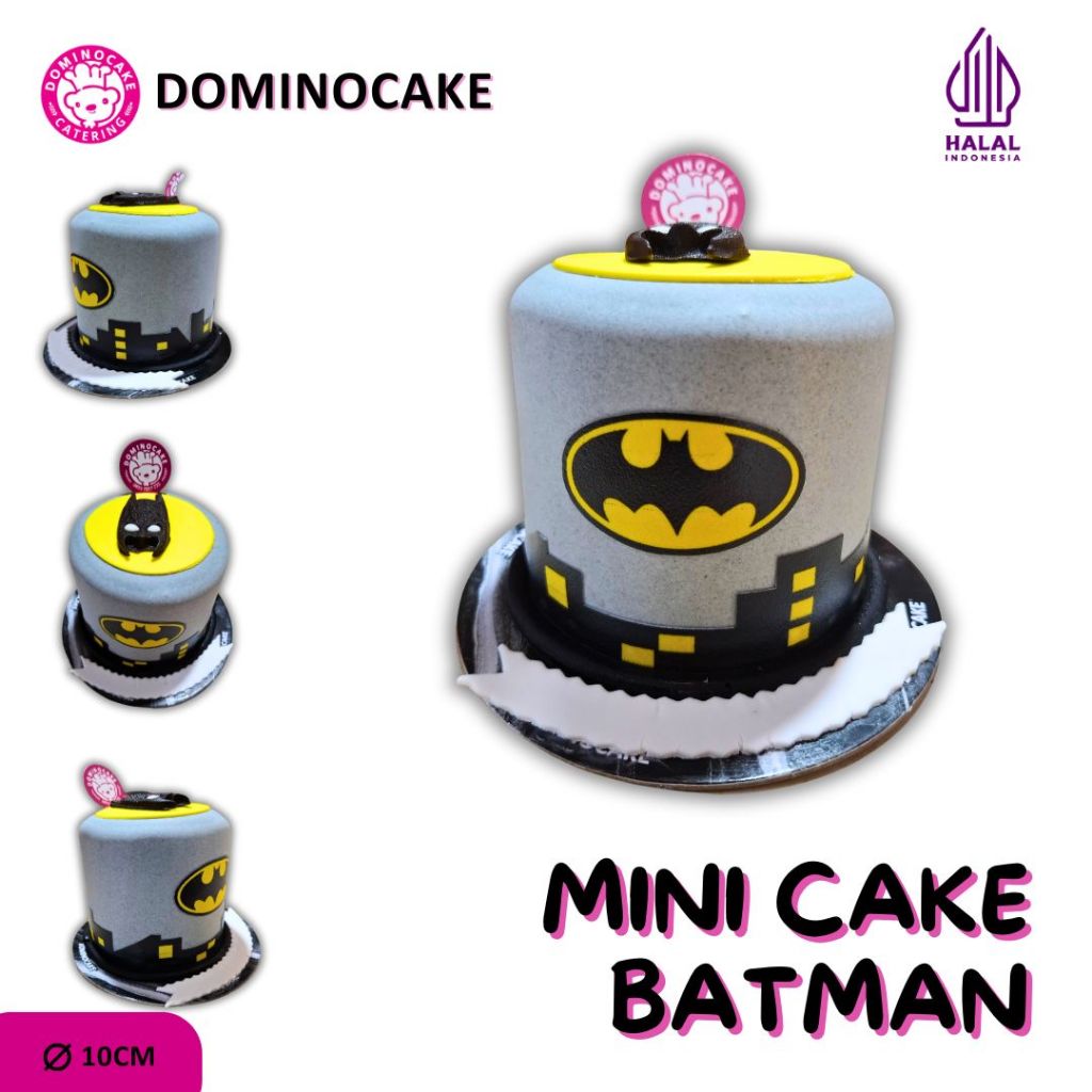 Jual Dominocake | Kue Ulang Tahun Mini Batman Diameter 10 cm | Shopee ...