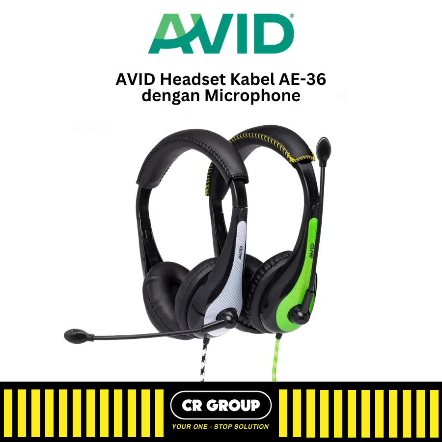 Jual CRGROUP X AVID Headset Wired with Microphone Noise-Cancelling ...