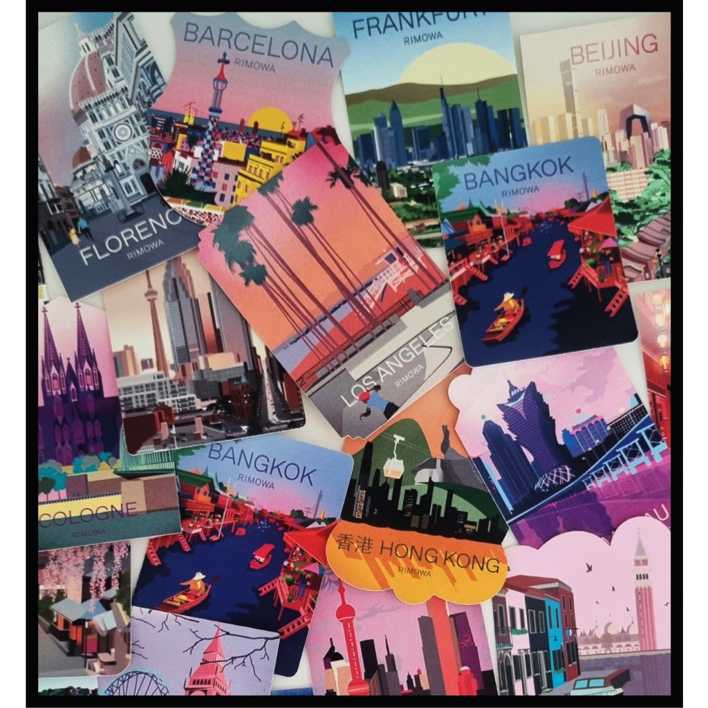 Jual country sticker luggage / travel sticker / world city sticker ...