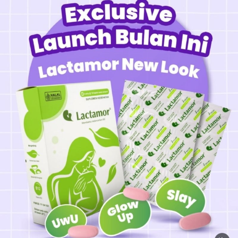 Jual LACTAMOR 1 STRIP ATAU 1 BOX - SUPLEMEN ASI BOOSTER MENINGKATKAN ...