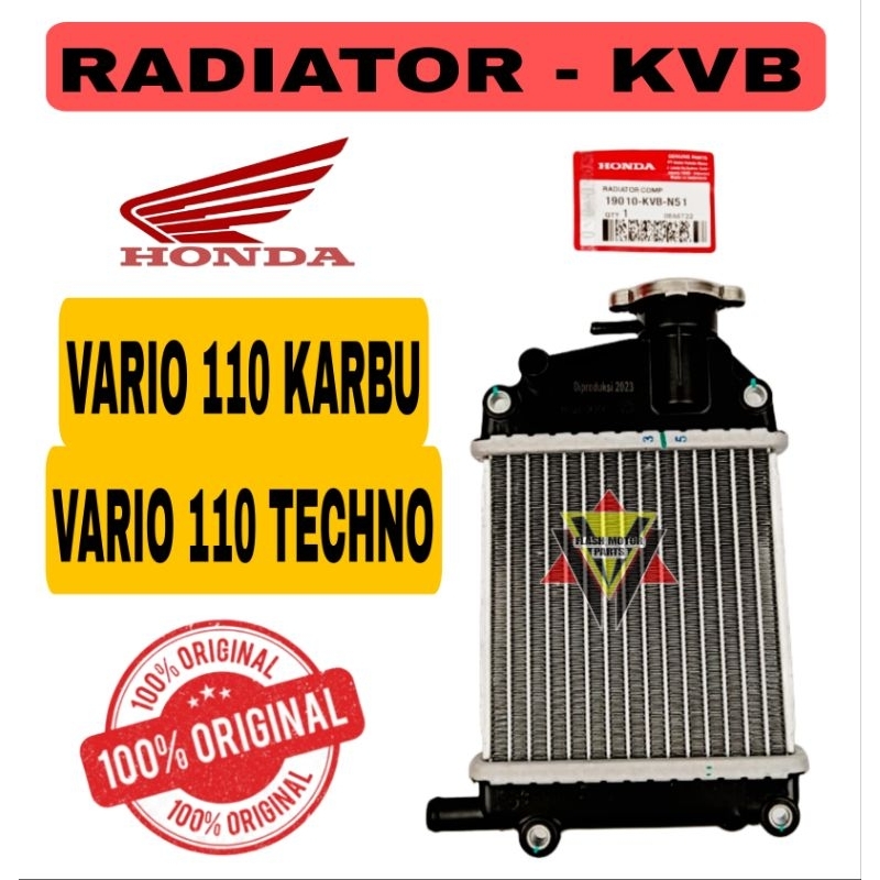 Jual RADIATOR ORIGINAL HONDA ASLI KVB, VARIO 110 KARBU, VARIO 110 CW ...