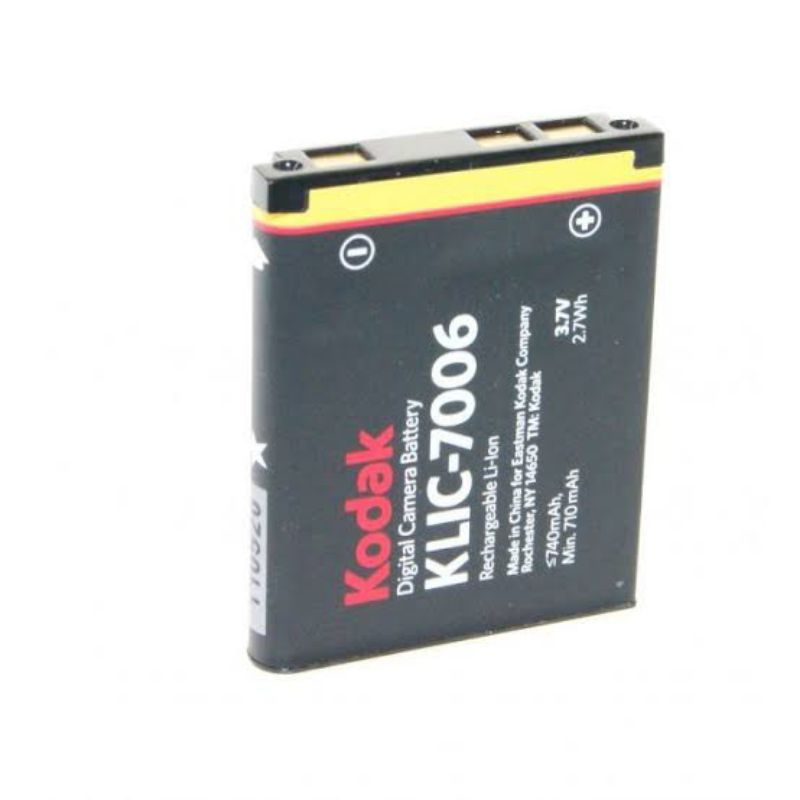 vhbw 1x batteria compatibile con Kodak EasyShare M215, M565, M873, M883 fotocamera (500mAh, 3,6V, Li-Ion) - Sostituisce Klic-7006
