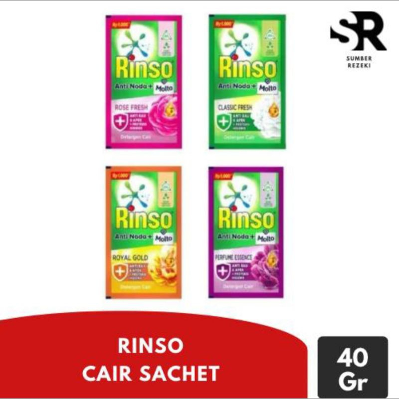 Jual rinso cair kemasan 6 sachet - 18gr dan 40gr | Shopee Indonesia