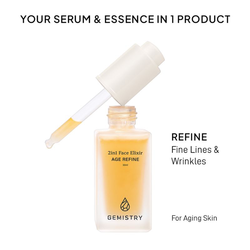 Jual [NEW] GEMISTRY 2IN1 FACE ELIXIR AGE REFINE 30ML | Shopee Indonesia