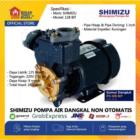 Jual Shimizu PS-128 Bit Mesin Pompa Air | Shopee Indonesia