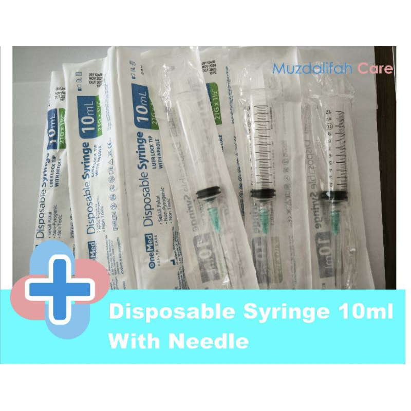 Jual Spuit Disposable Syringe 10cc /10ml Isi 1 pcs | Shopee Indonesia