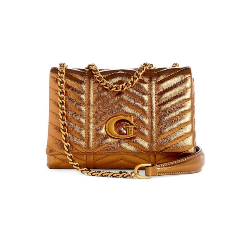 GUESS Lovide Mini Convertible Flap Crossbody Bag Stone [236844] - sac à épaule bandoulière