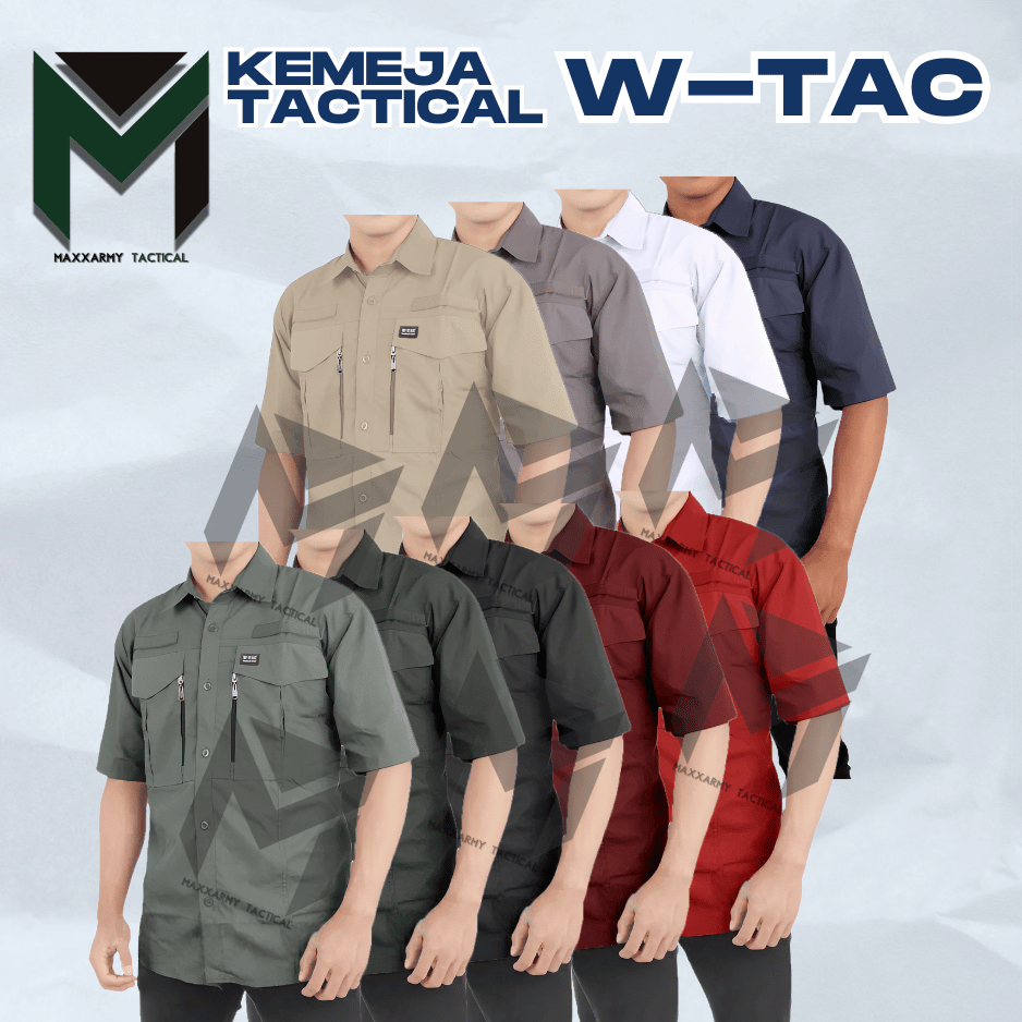 Jual Kemeja Tactical W-Tac Lengan Pendek Pria Wanita Bahan Ripstop ...